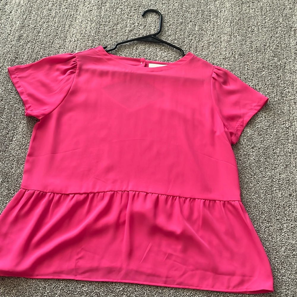 LOFT peplum top, S